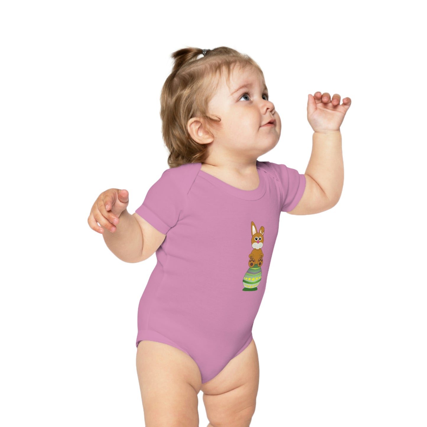 Easter Bunny Combed Cotton Baby Bodysuit