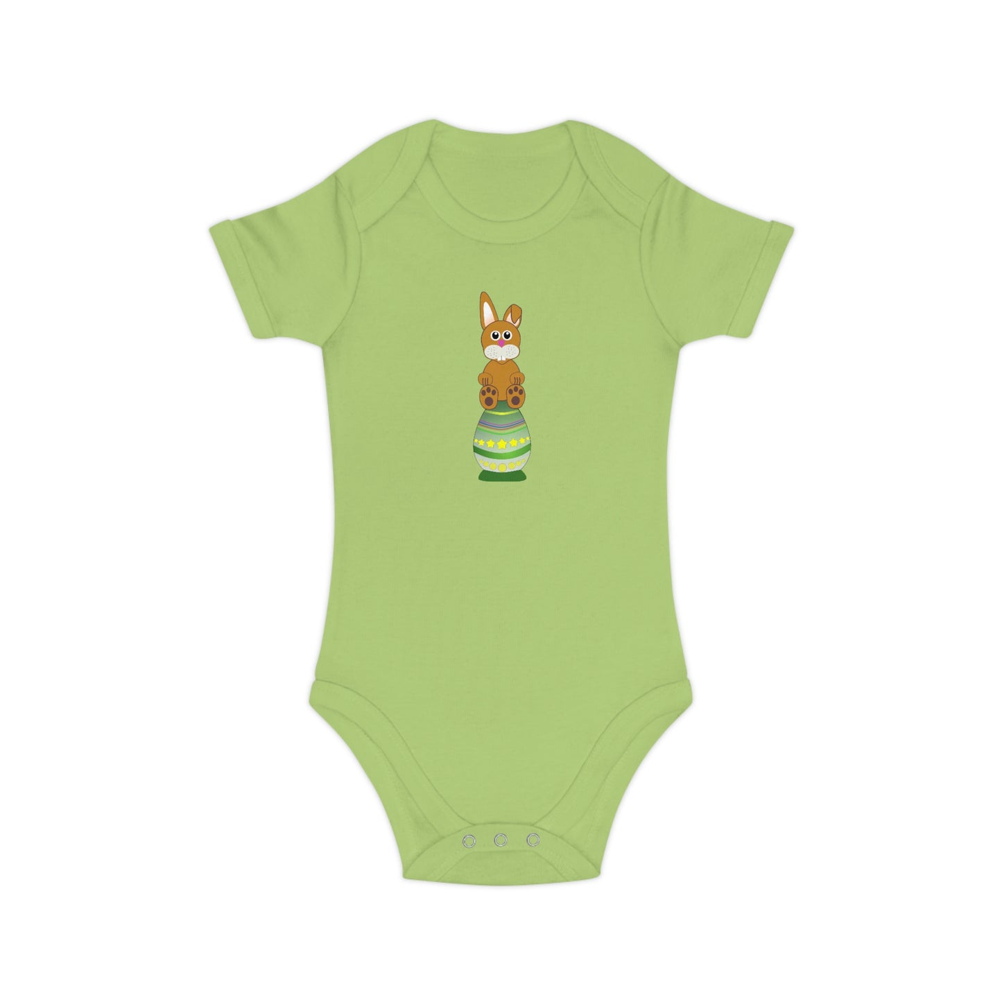 Easter Bunny Combed Cotton Baby Bodysuit