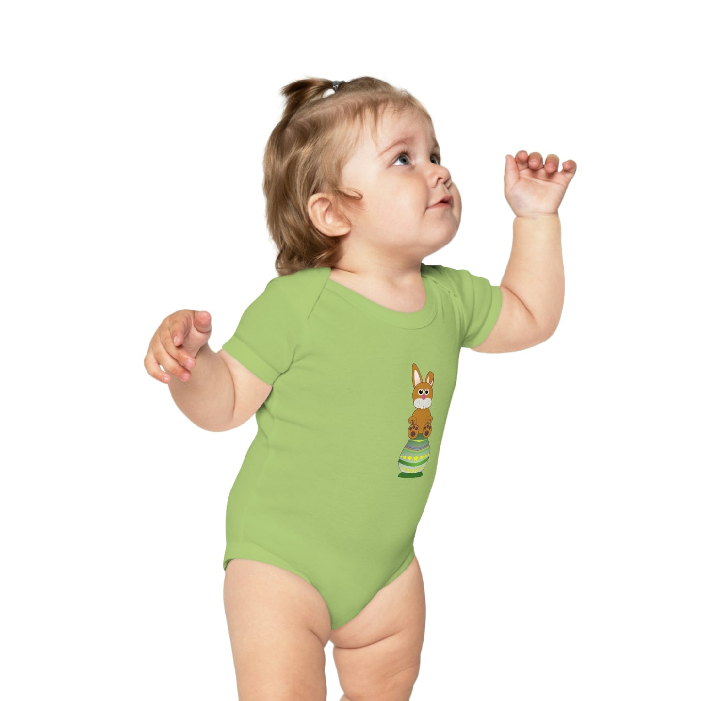 Easter Bunny Combed Cotton Baby Bodysuit