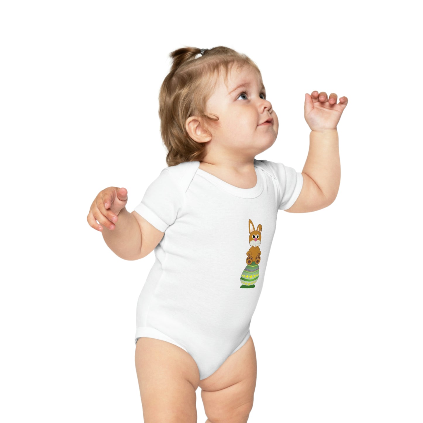 Easter Bunny Combed Cotton Baby Bodysuit